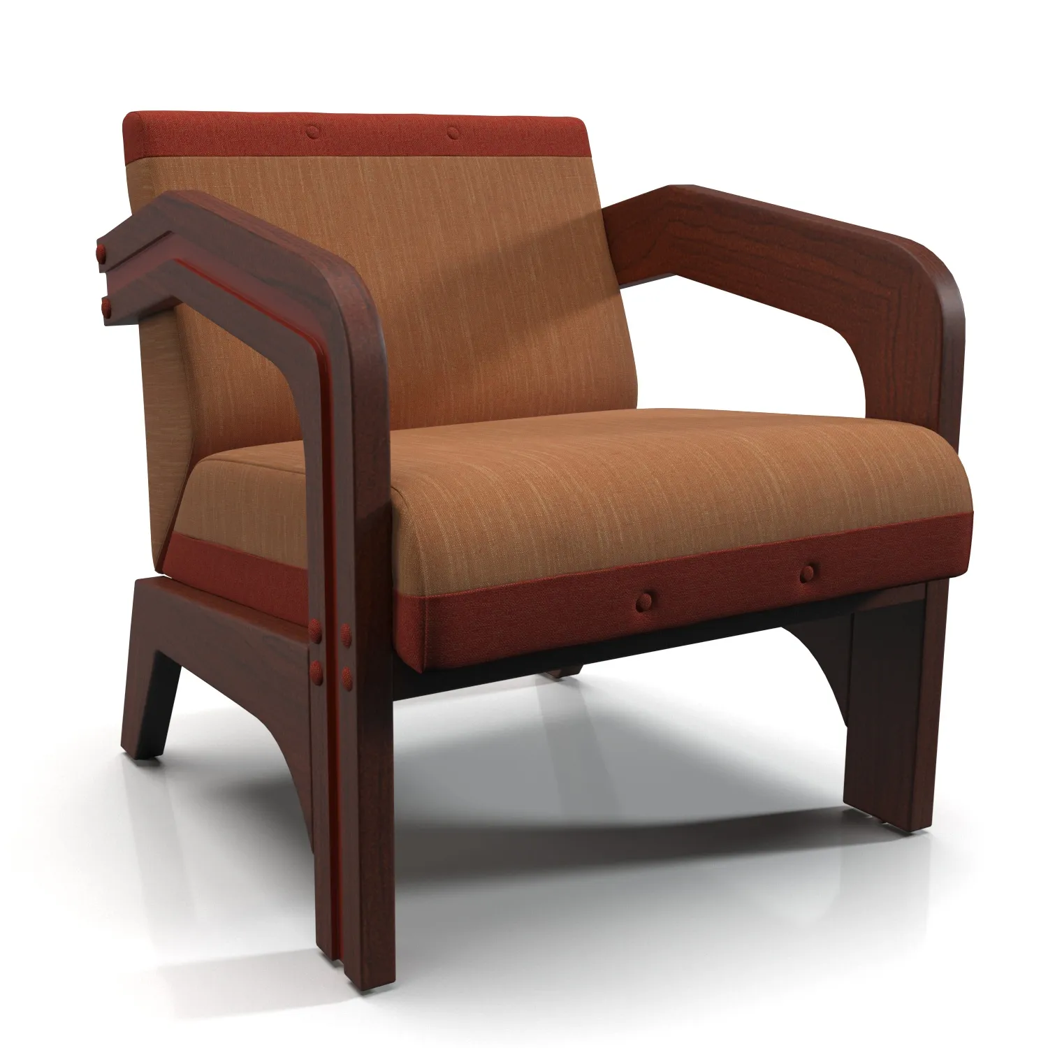 Eluney Lounge Chair PBR 3D Model_01